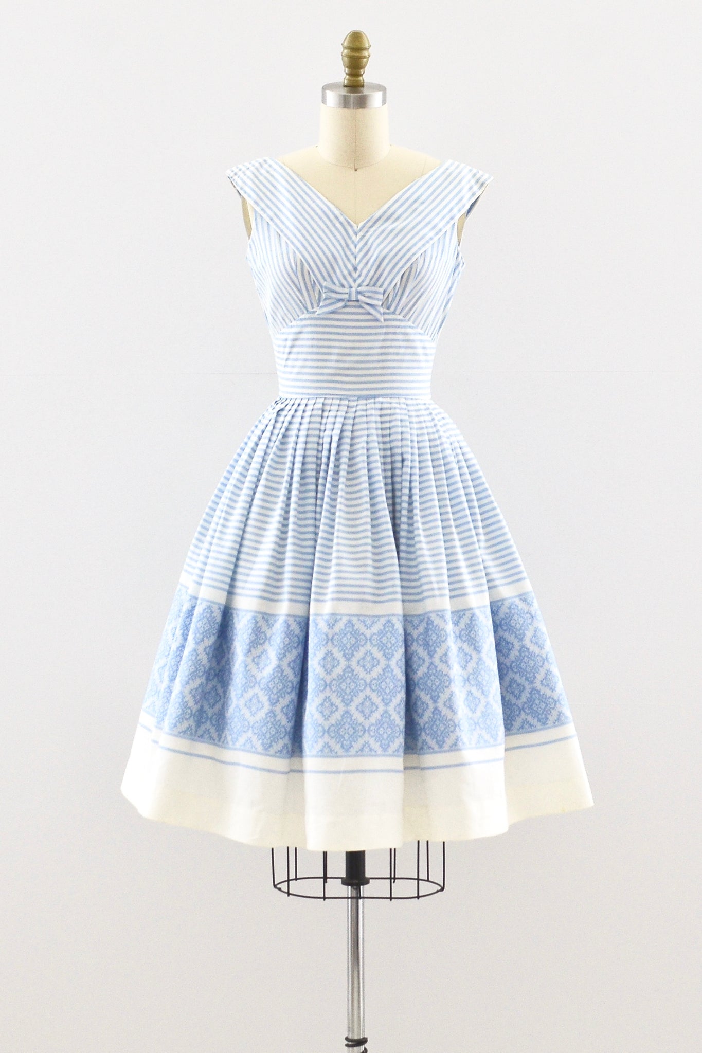 1950s Striped Dress