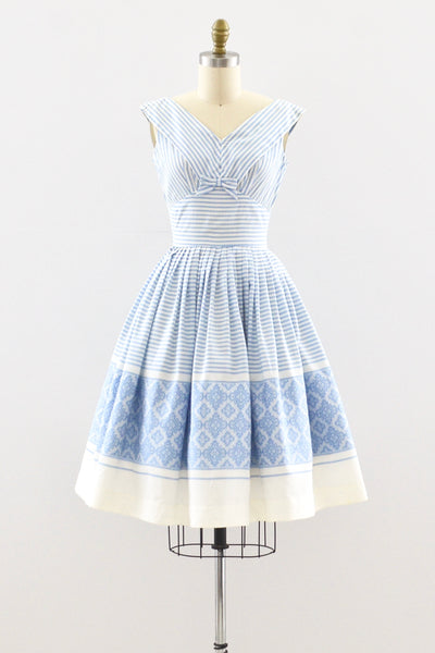 1950s Striped Dress