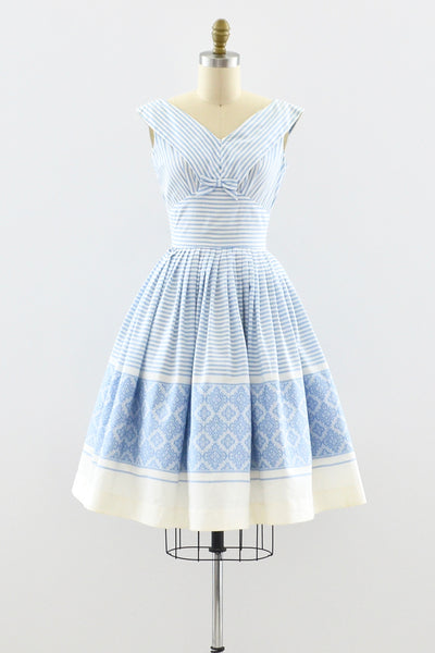 1950s Striped Dress