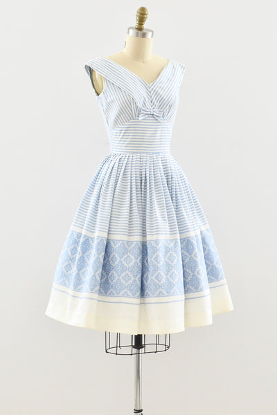 1950s Striped Dress