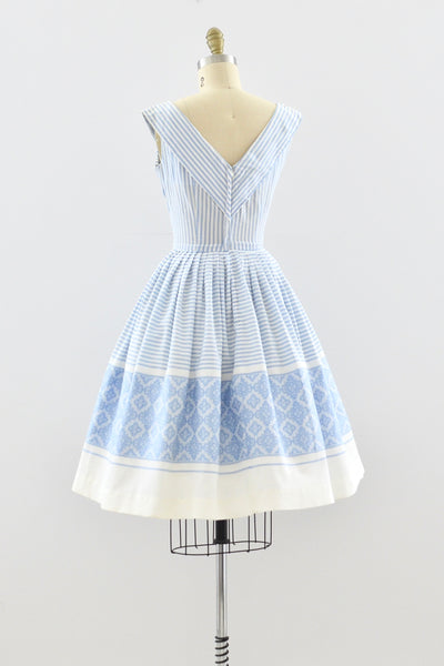 1950s Striped Dress