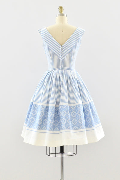 1950s Striped Dress