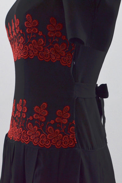 30s Embroidered Dress