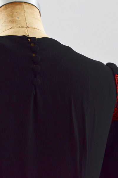 30s Embroidered Dress