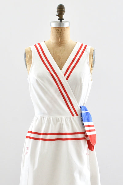 Nautical Wrap Dress