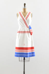 Nautical Wrap Dress
