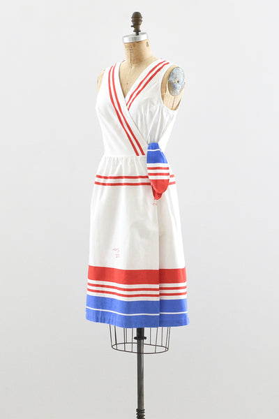 Nautical Wrap Dress