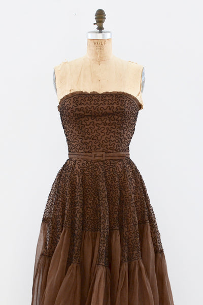 1940's Soutache Dress / XS
