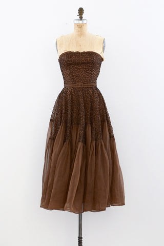 1940's Soutache Dress / XS