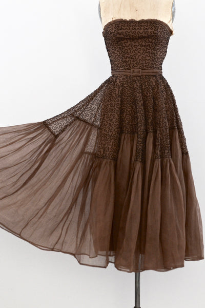 1940's Soutache Dress / XS