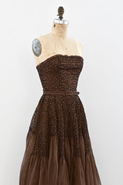 1940's Soutache Dress / XS