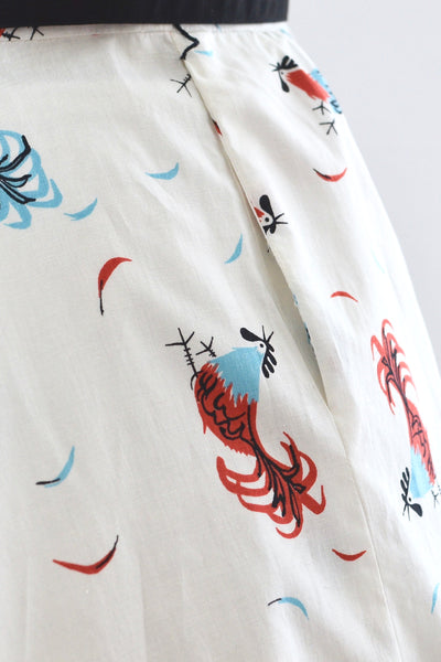 1950s Novelty Print Dress