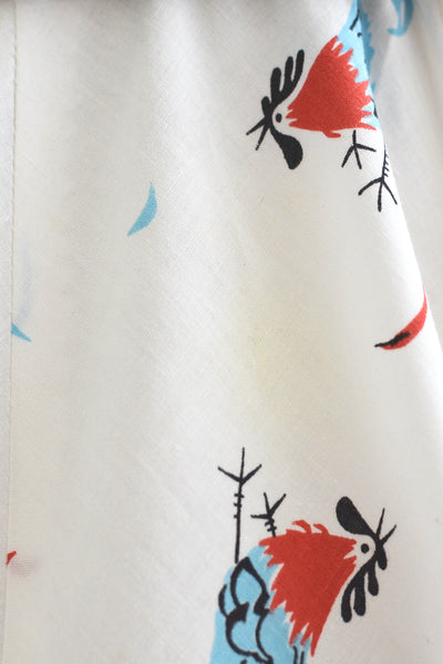 1950s Novelty Print Dress