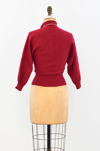 50s Berry Sweater