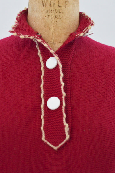 50s Berry Sweater