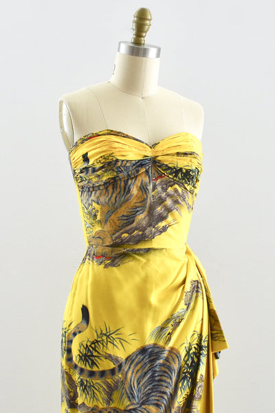 Rare Pauline Lake Silk Dress