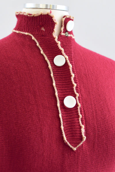 50s Berry Sweater
