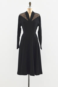 40s Noir Dress