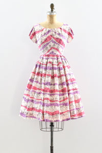 Jitterbug Print Dress / S