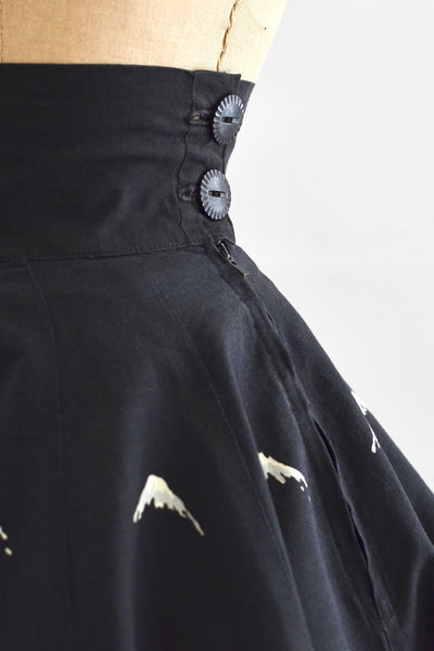 50s Alpine Print Skirt