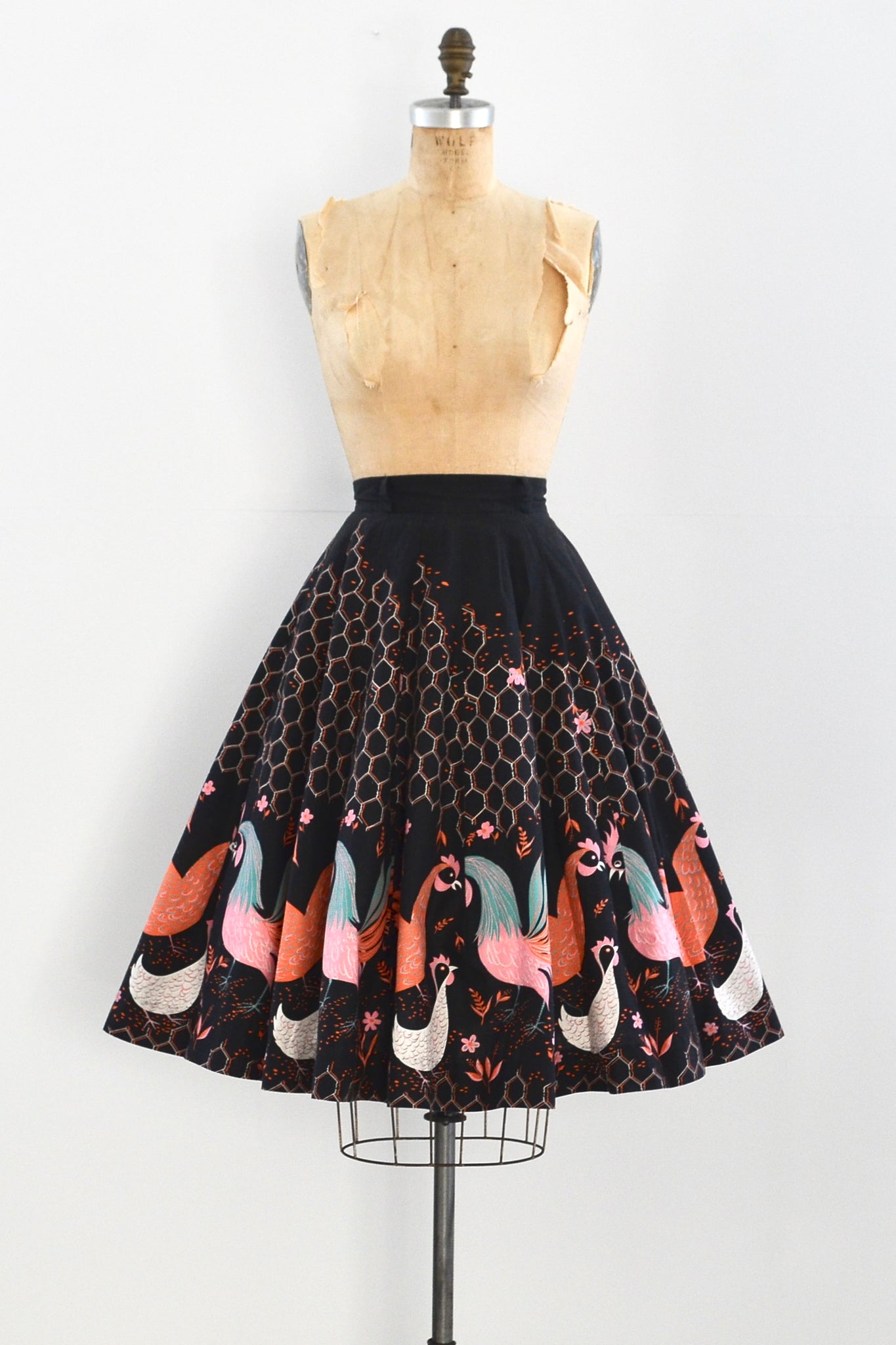 Rooster Print Skirt