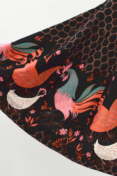 Rooster Print Skirt