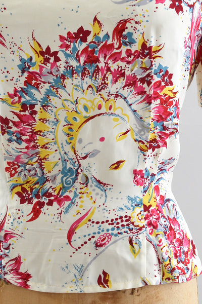 1940s Mardi Gras Top