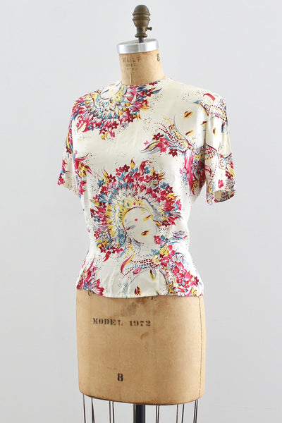 1940s Mardi Gras Top