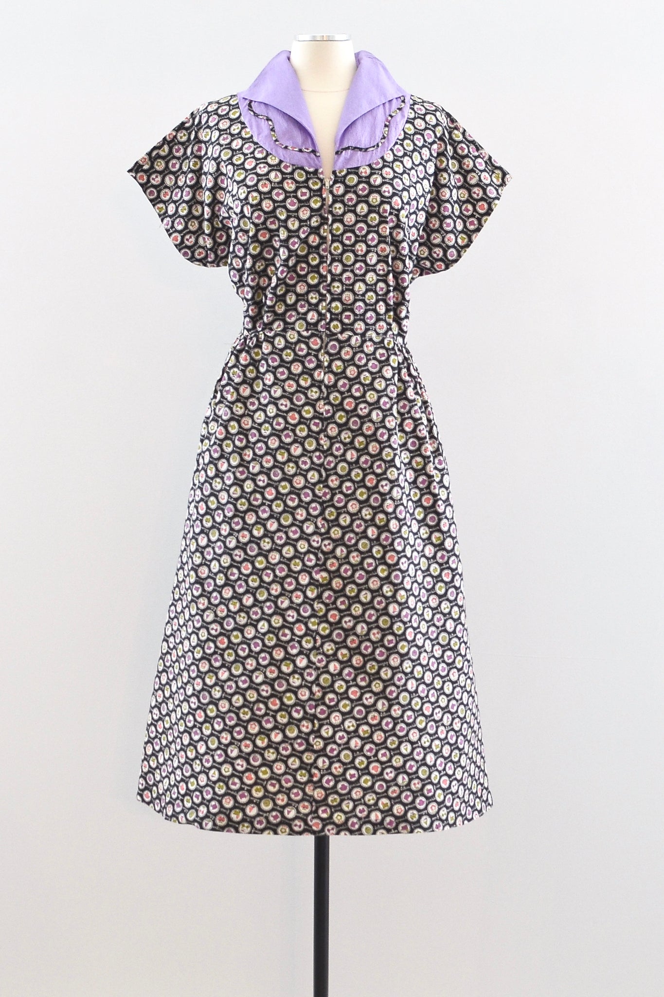 50s Novelty Print Dress