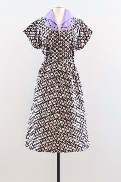 50s Novelty Print Dress