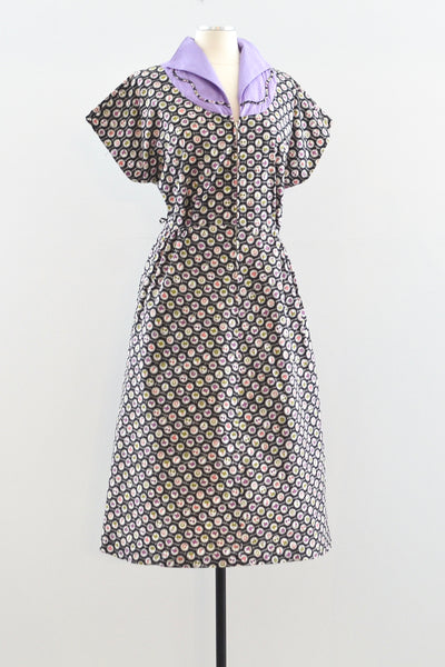 50s Novelty Print Dress