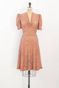 40s Star Burst Lace Dress
