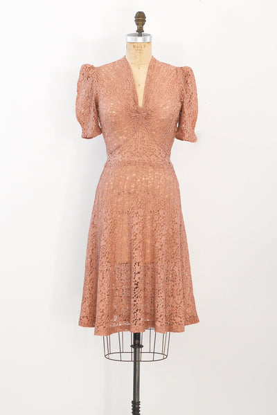 40s Star Burst Lace Dress
