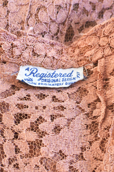 40s Star Burst Lace Dress