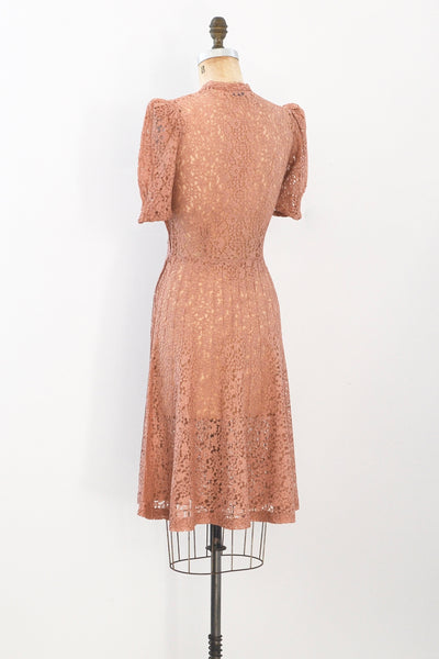 40s Star Burst Lace Dress