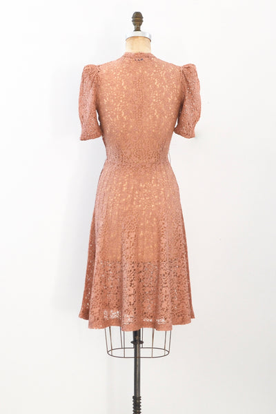 40s Star Burst Lace Dress