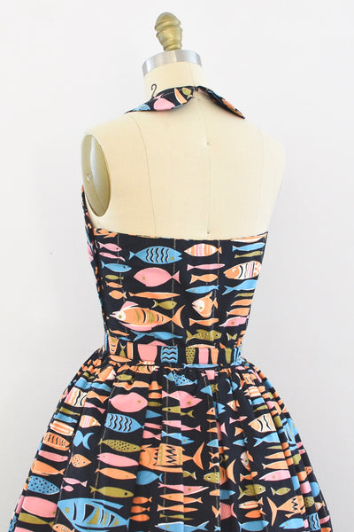 Novelty Fish Print Dress