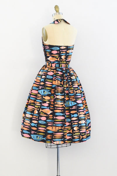 Novelty Fish Print Dress