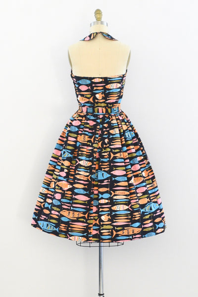 Novelty Fish Print Dress