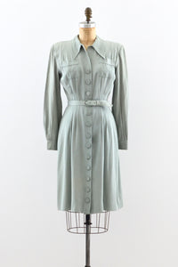 1940s Gabardine Dress