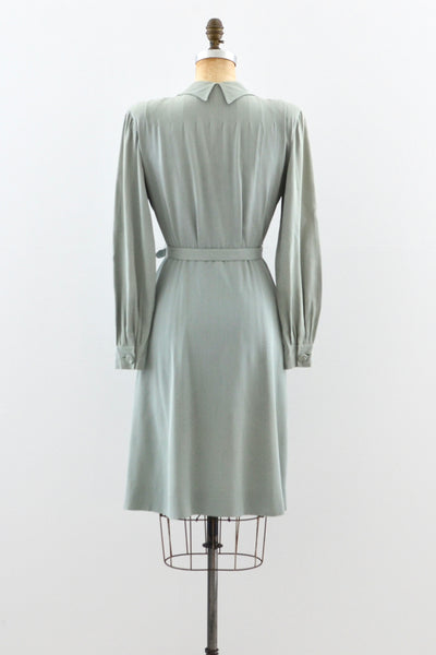 1940s Gabardine Dress