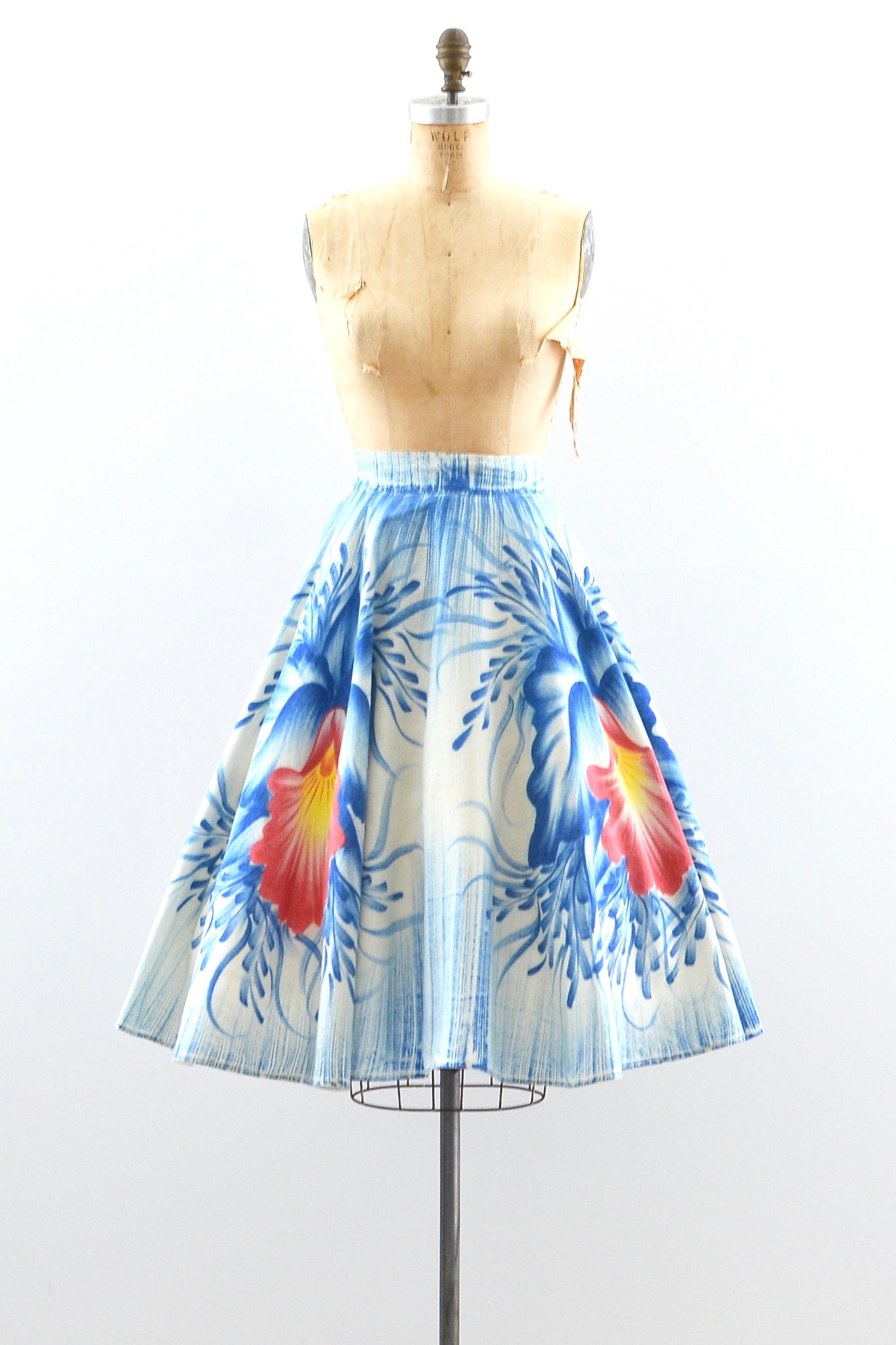 1950s Handpainted Skirt