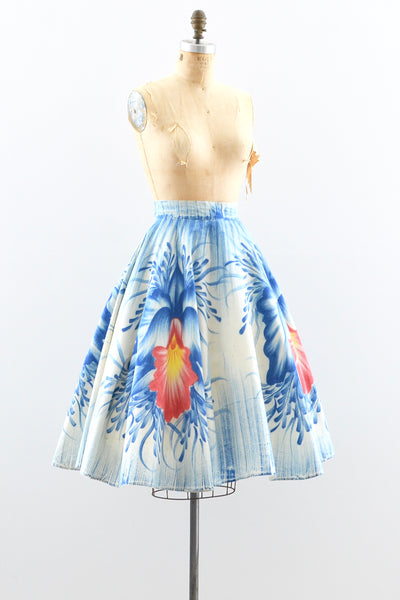 1950s Handpainted Skirt