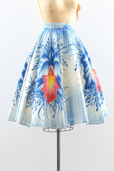 1950s Handpainted Skirt