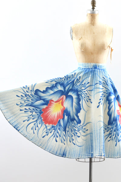 1950s Handpainted Skirt
