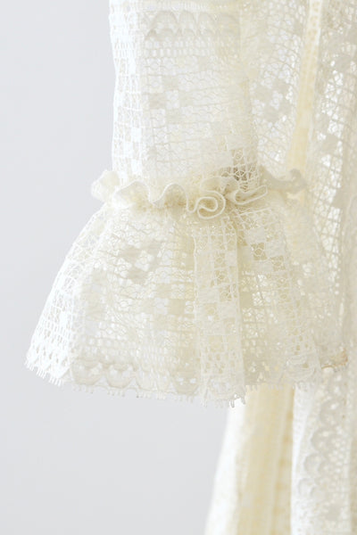 70s Courthouse Dress / M