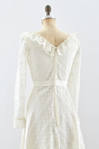 70s Courthouse Dress / M