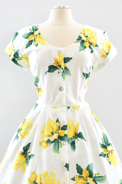 Crisscross Button Front Dress