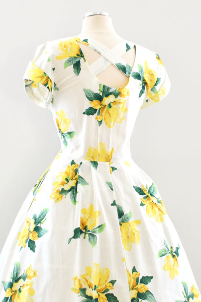 Crisscross Button Front Dress