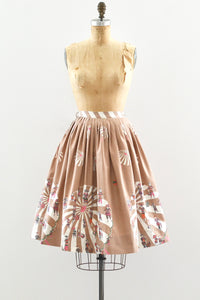 Novelty Print Skirt / S